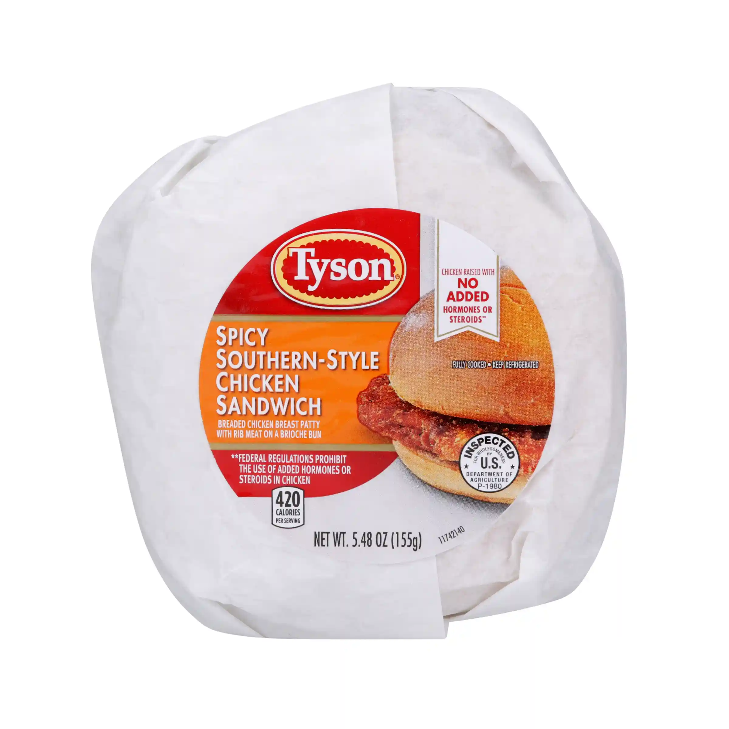 Tyson® Butcher-Wrapped Spicy Southern Style Chicken Sandwich_image_2