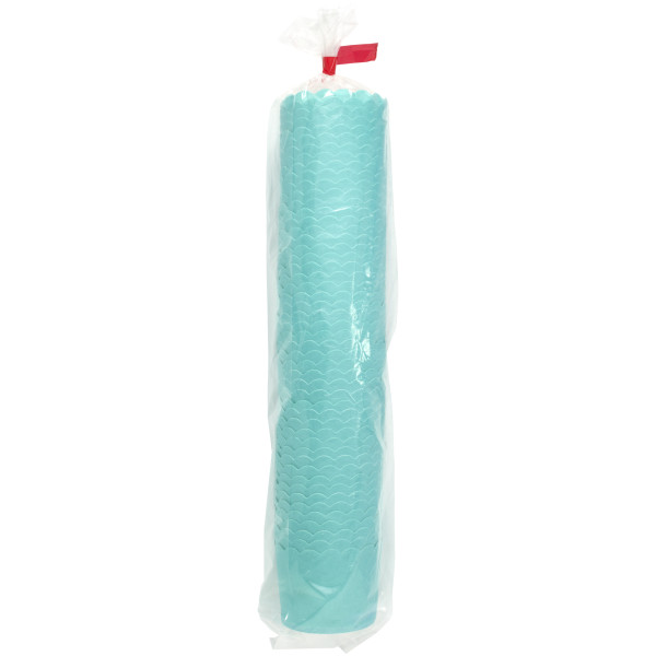 Turquoise Scalloped Baking Cups