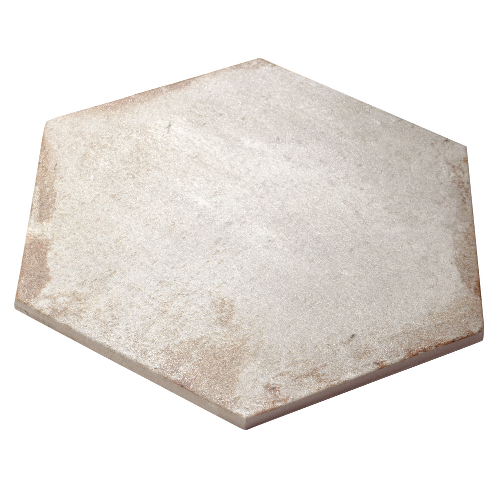 Sample – D’Anticatto Hex Bianco Porcelain Floor and Wall Tile