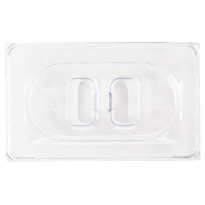 Ninth-size Super Pan® solid clear polycarbonate cover
