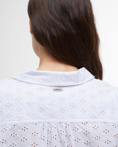 Arlo Relaxed Broderie Shirt Classic White