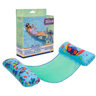 SwimWays Stitch Swim Hammock Pool Float, Floatie for Kids & Adults, Personal Flotation Device for Swimming Pools, Disney Outdoor Toys for Ages 15 & Up