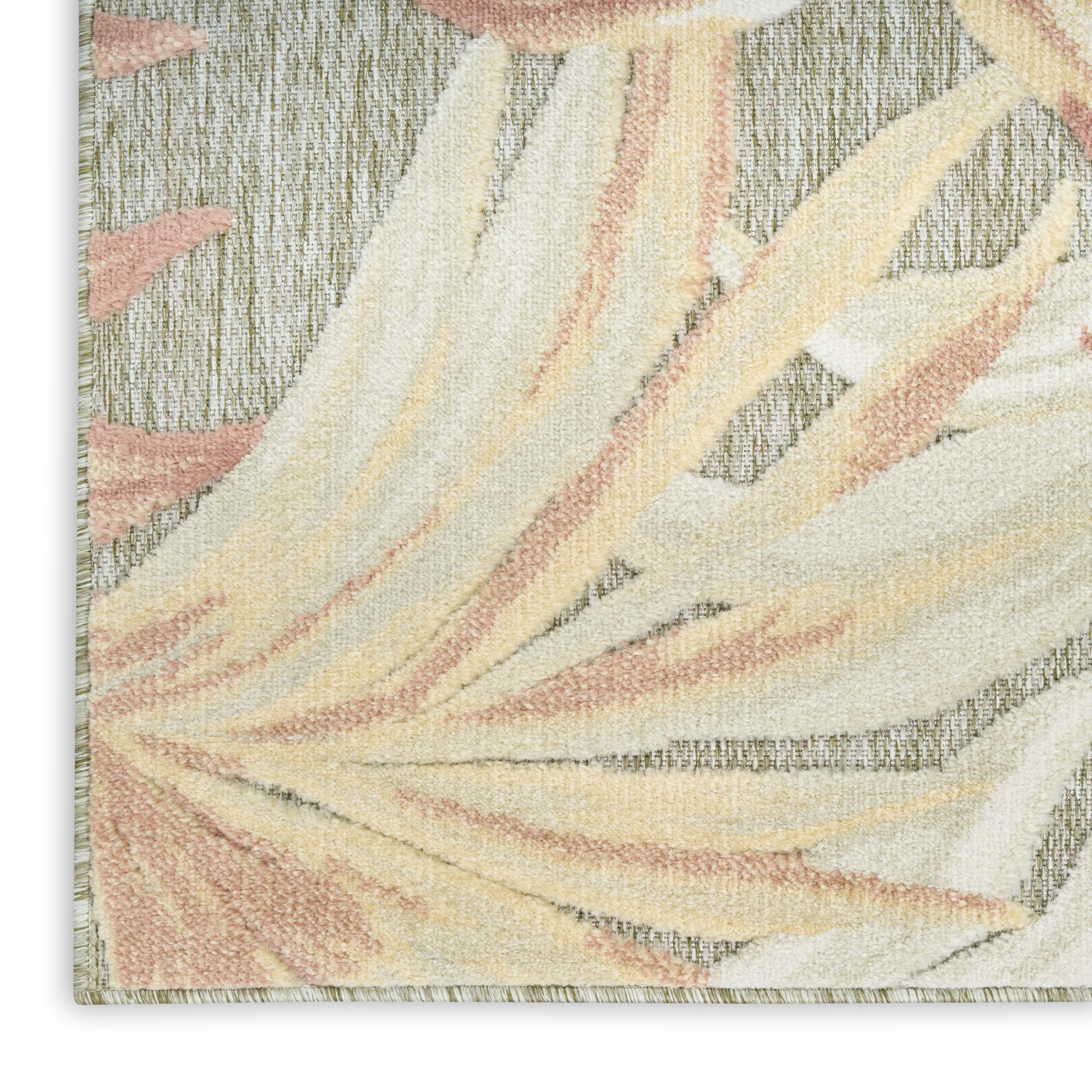 Nourison Aloha 7'10" x 10'6" Sage Rose Modern Rug