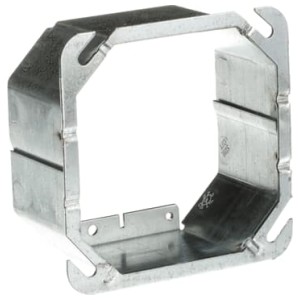 ABB (THOMAS AND BETTS)-52 C 54 2-STEEL CITY&AMP;#174; 4 IN. SQUARE BOX COVER, TILE WALL USE, STEEL, 2-DEVICE, 2 IN. RAISED