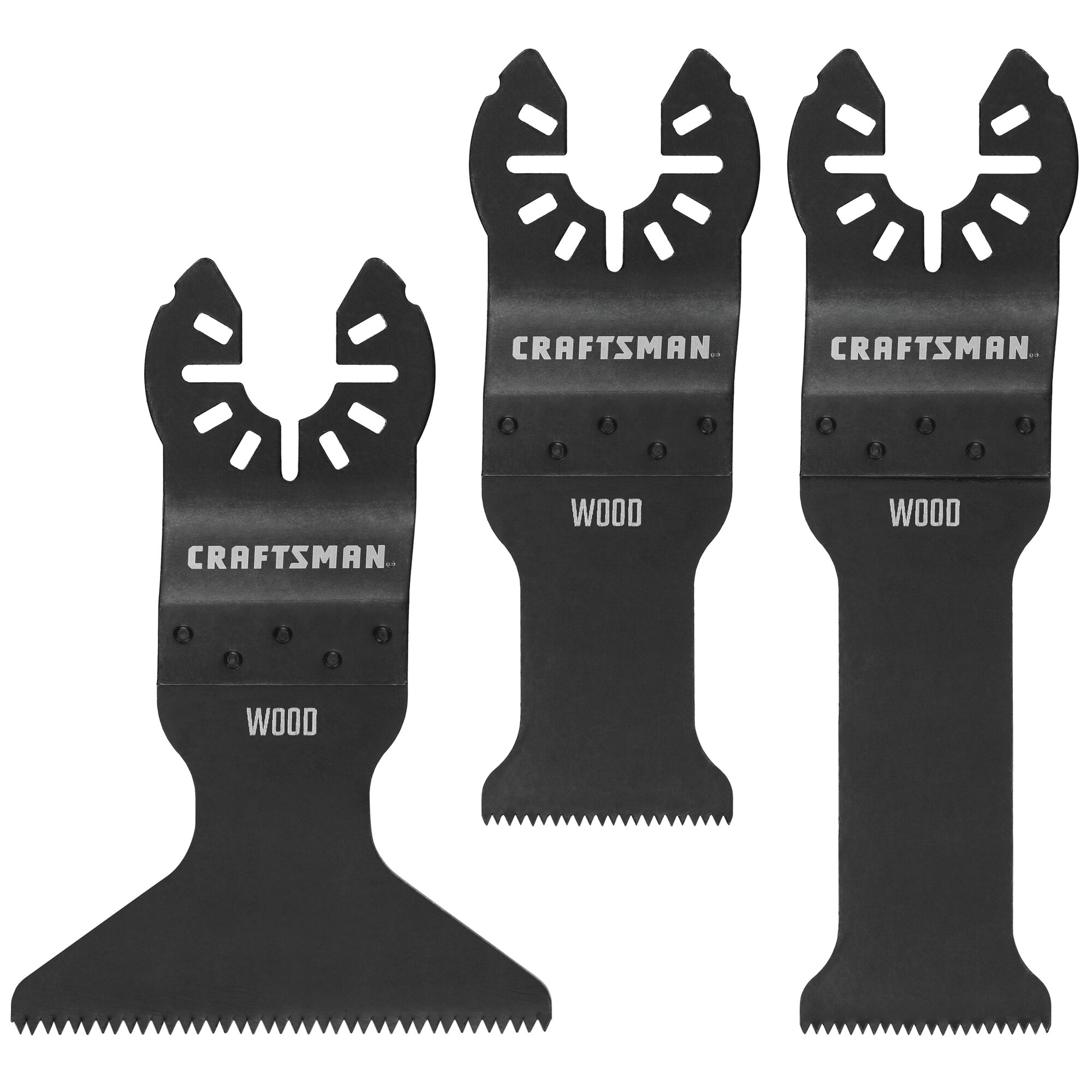 3 pack high carbon steel oscillating tool blade.