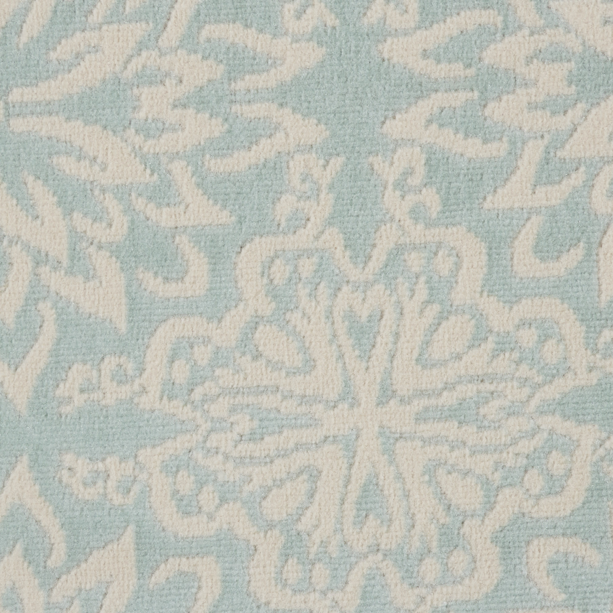 Nourison Jubilant 5'3" x Round Ivory Green Farmhouse Indoor Rug