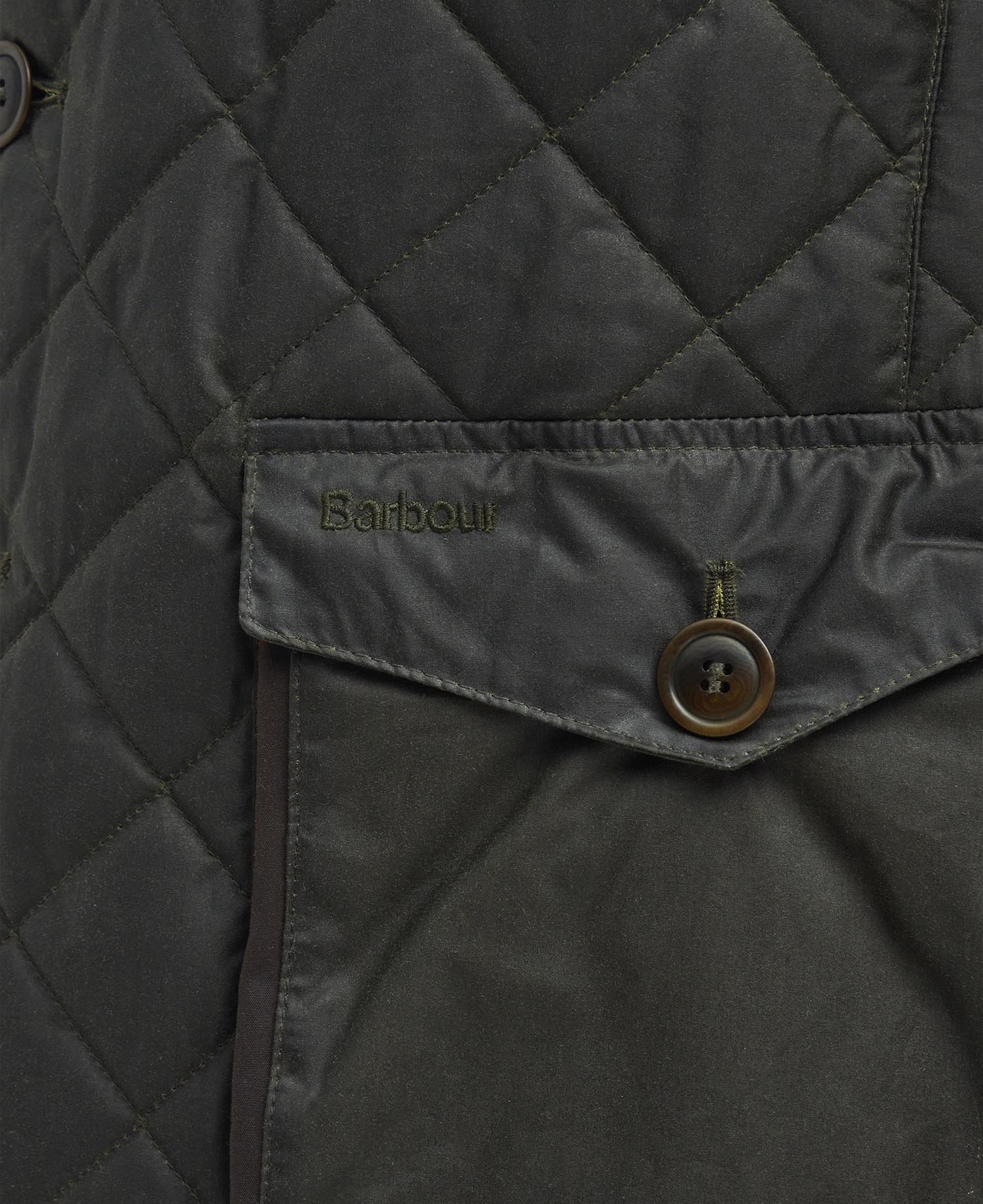 Barbour x TO KI TO Driving Quilted Waxed Jacket image number 7
