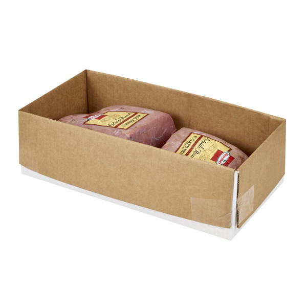 HORMEL(r) Corned Beef, Flat, 20%, Deli Faced, 2 pc . C1RM - Front Right Open Case (Hi Res)