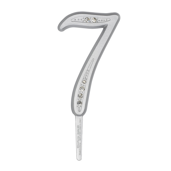 3.5" 7 Diamond Number Monogram
