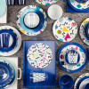 Confetti 24 ounce Soup Bowl, Blue, 6-piece set