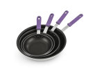 12-inch Wear-Ever® fry pan with SteelCoat x3™ nonstick coating and purple silicone handle