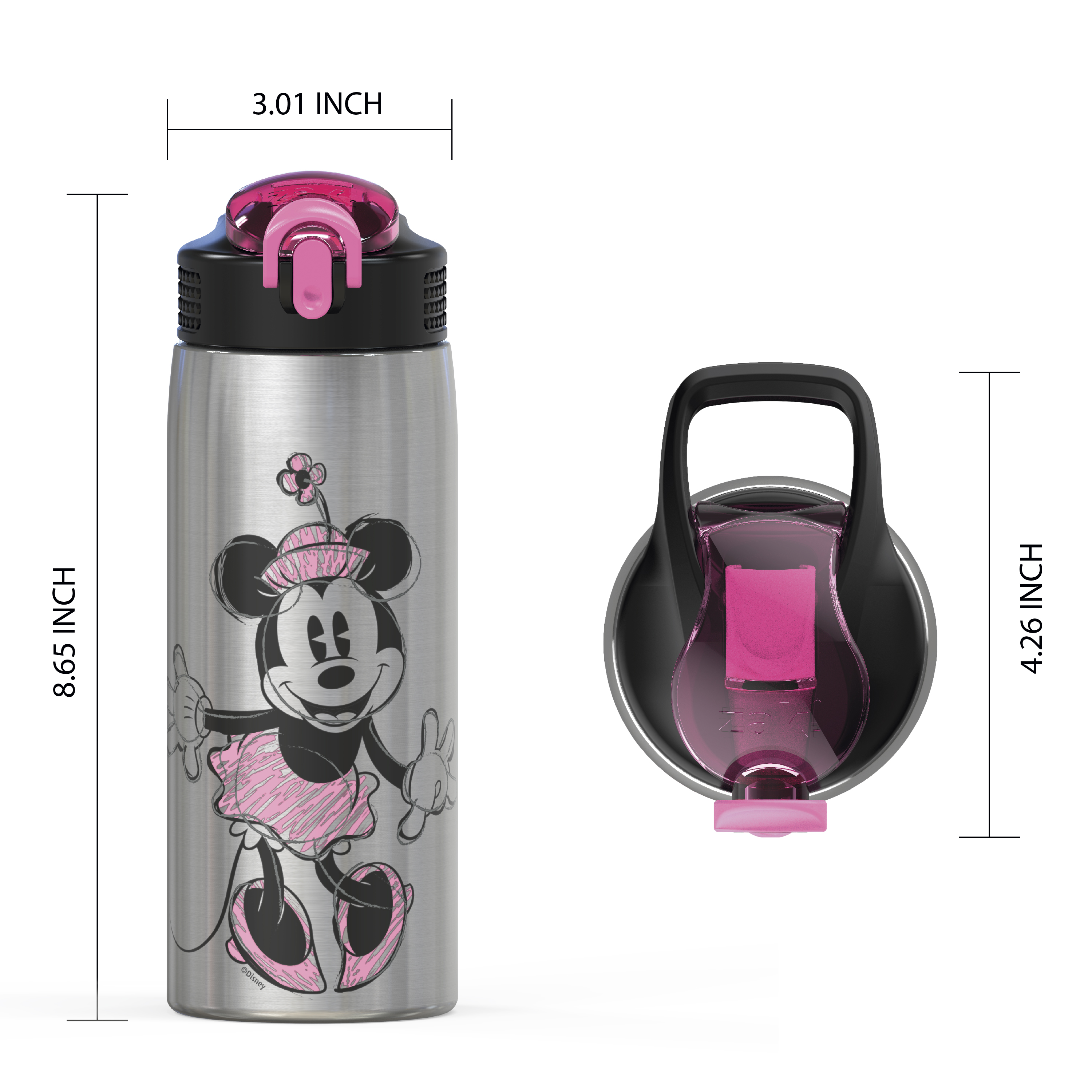 Disney 27 ounce Water Bottle, Minnie Mouse slideshow image 3 Disney 27 ounce Water Bottle, Minnie Mouse slideshow image 3
