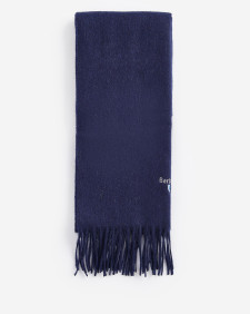 Plain Lambswool Scarf Classic Navy