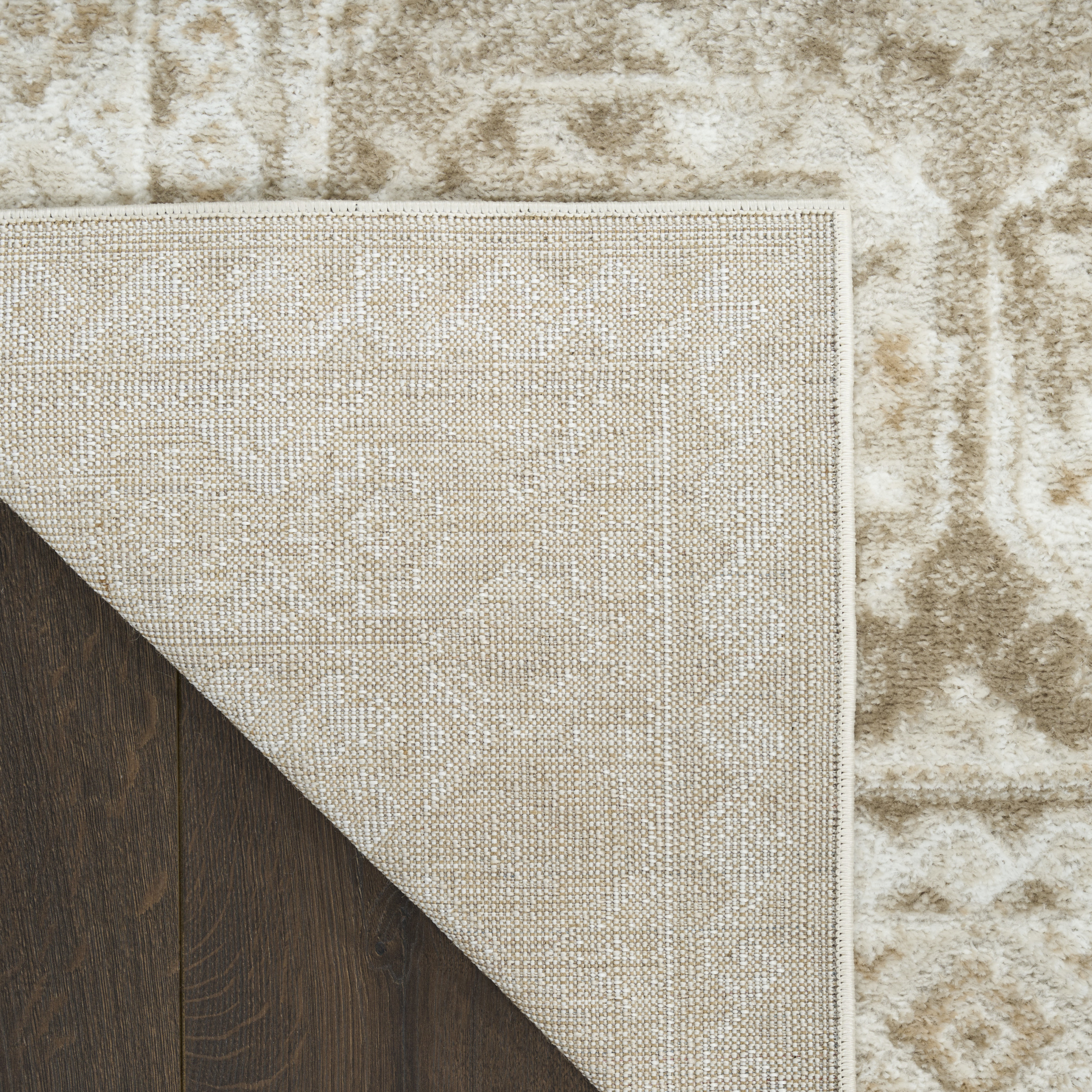 Nourison Dekor 5'3" x 7' Ivory Taupe Vintage Indoor Rug