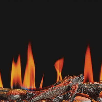 Flammes de gaz