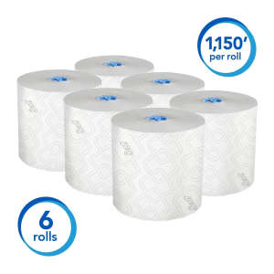KIM25702, Kimberly Clark, Scott Pro, 1150ft Roll Towel, 1 ply, White
