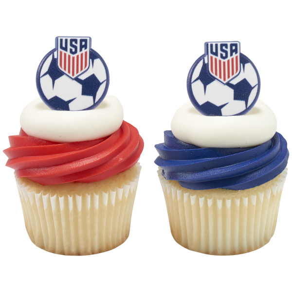 U.S. Soccer Cupcake Rings