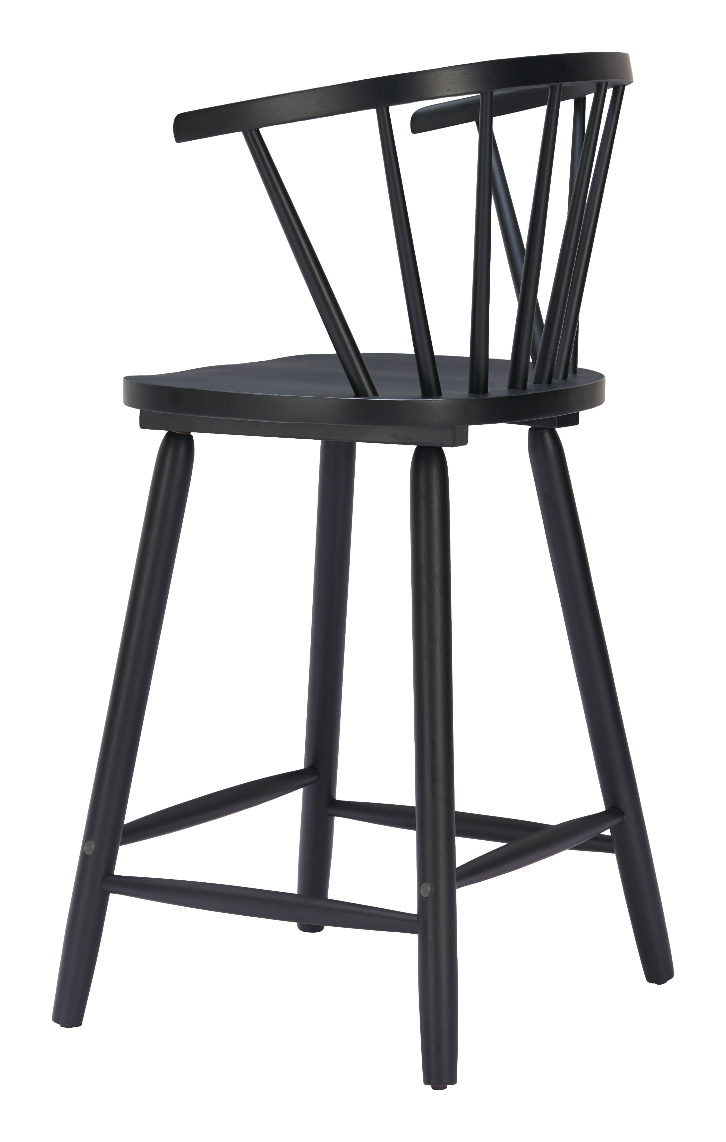 Stenger Counter Stool (Set of 2) Black product image