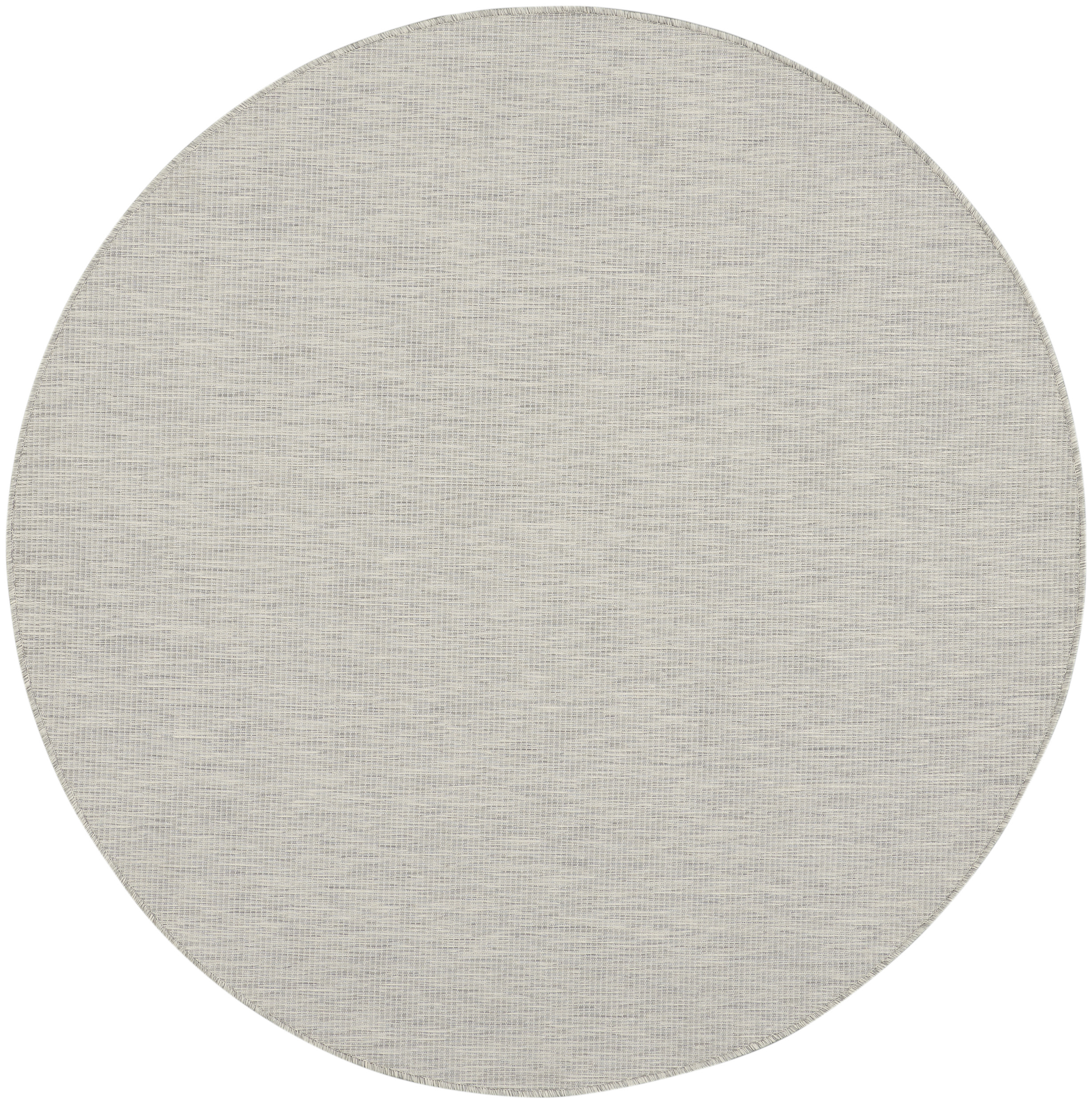 Nourison Positano 8' x Round Light Grey Modern Rug