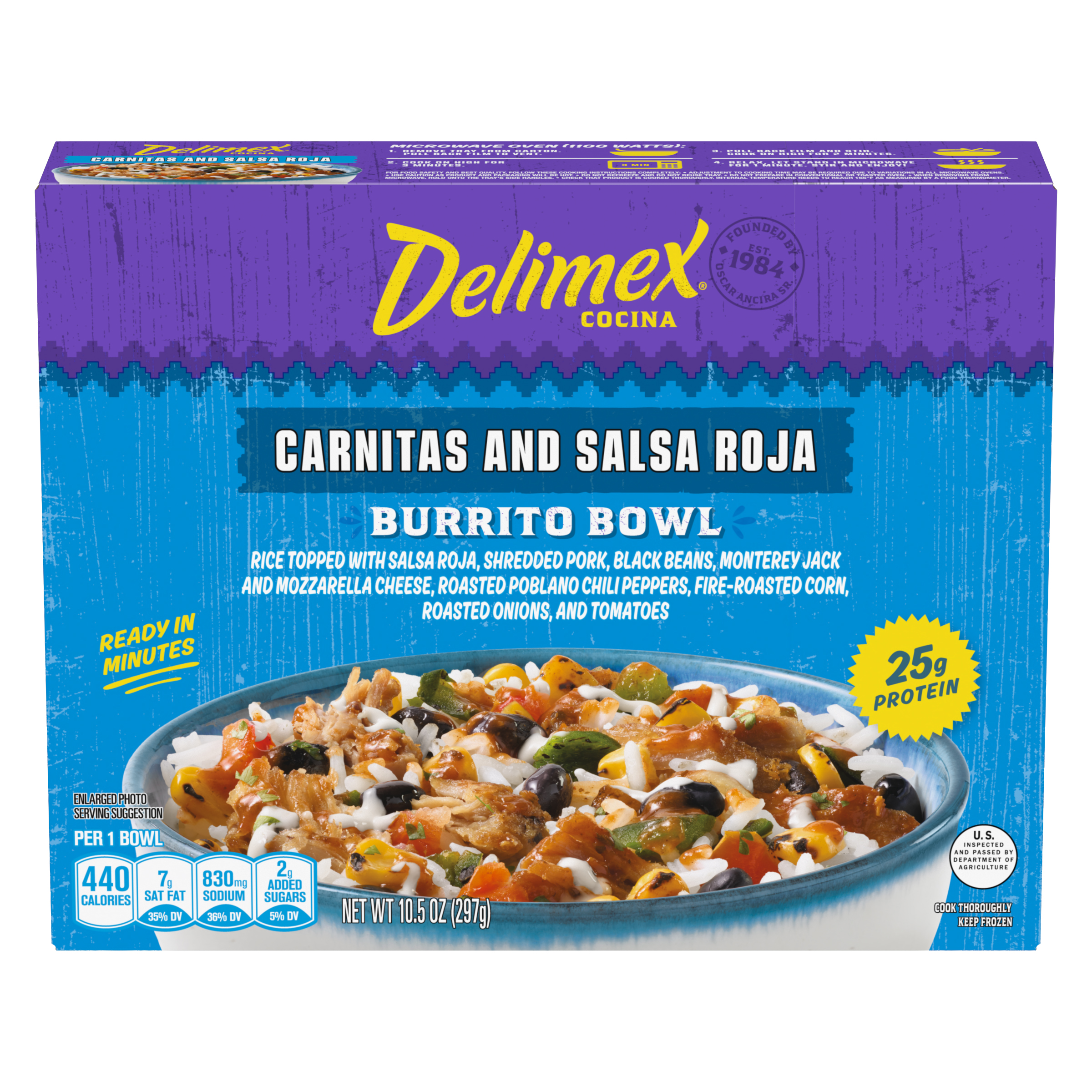 Carnitas and Salsa Roja Burrito Bow