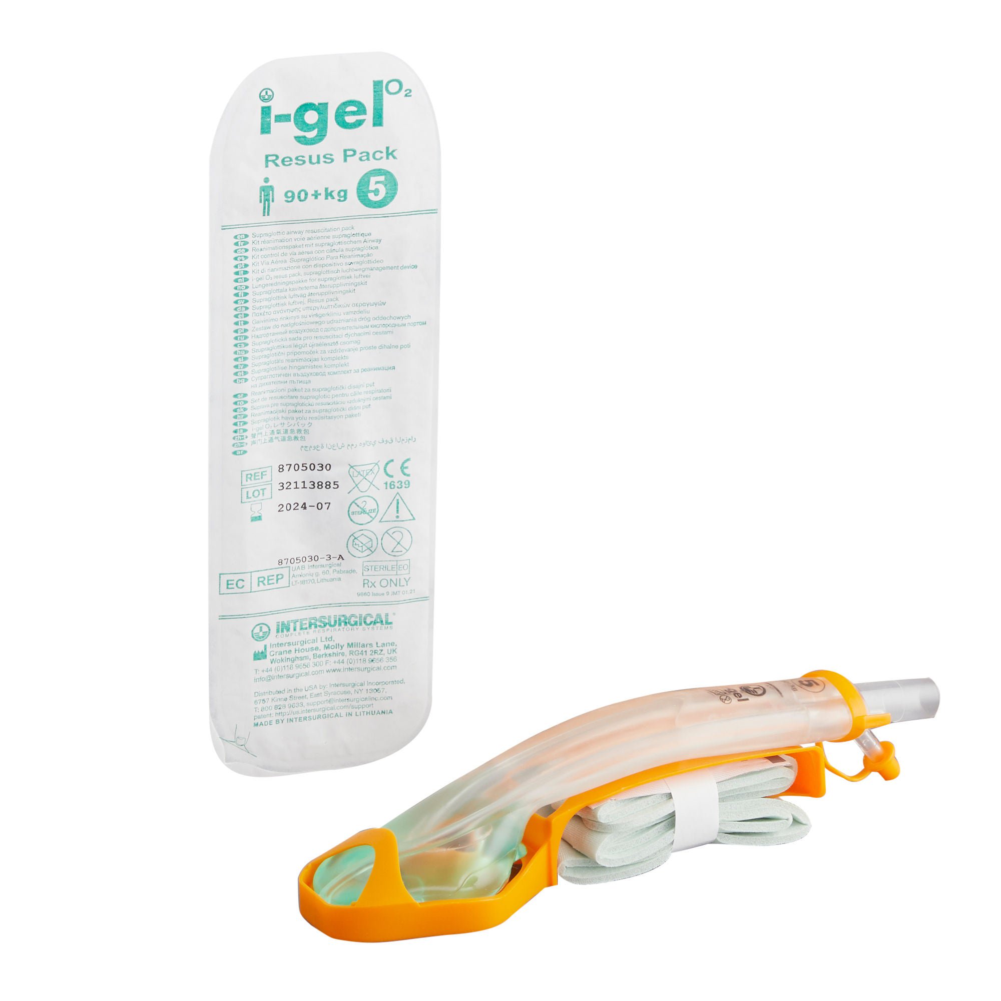 i-gel® Supraglottic Airway, Size 5, Orange