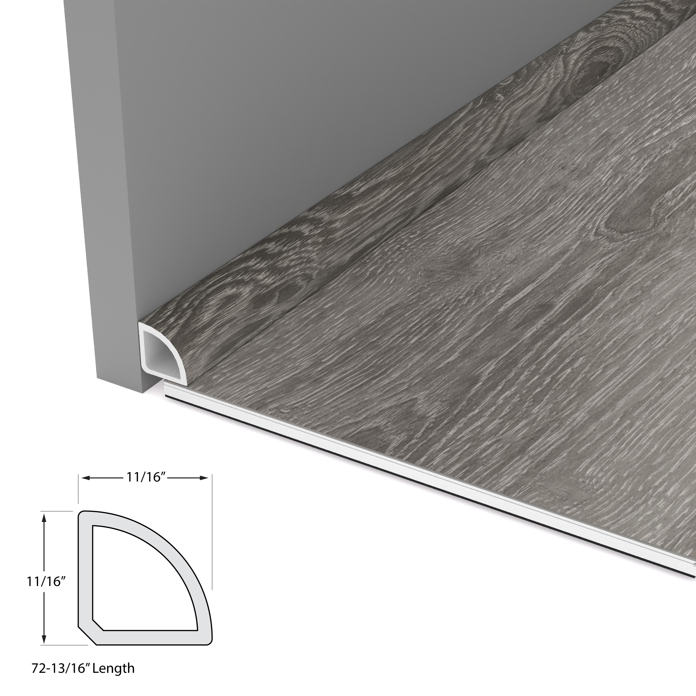 Breakwater Oak Cali Vinyl Quarter Round view 4