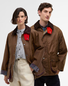 Paul Smith loves Barbour Oversized Bedale Waxed Jacket Tan