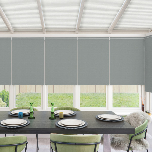 Oslo Blackout Platinum Roller Blind