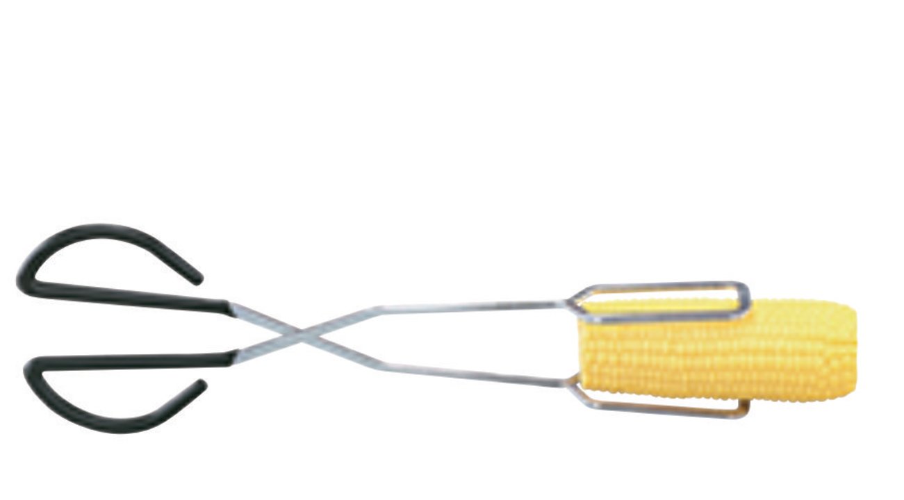 Heavy-duty scissor tongs with Kool-Touch® handle