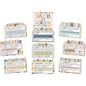 Everyone is Welcome Parts of Speech Bulletin Board Set, 10 Pieces