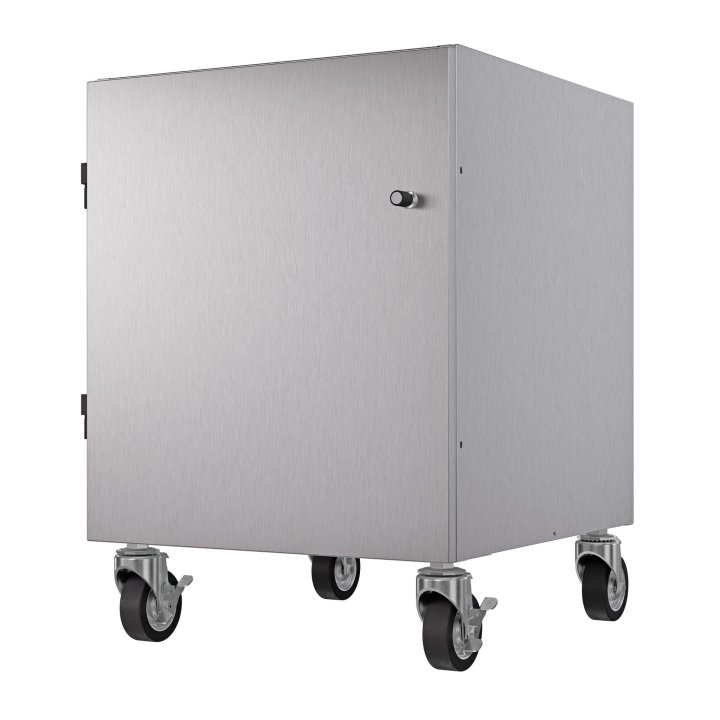 Steel Frame Floor Stand with Casters 22” x 31” x 24”