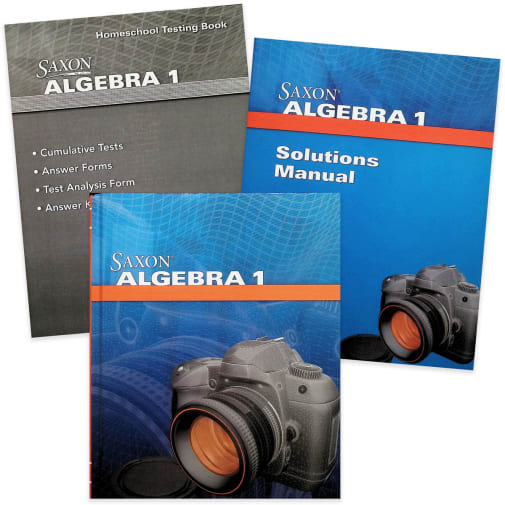 Saxon Algebra 1 Homeschool Kit With Solutions Manual (4th Edition)
