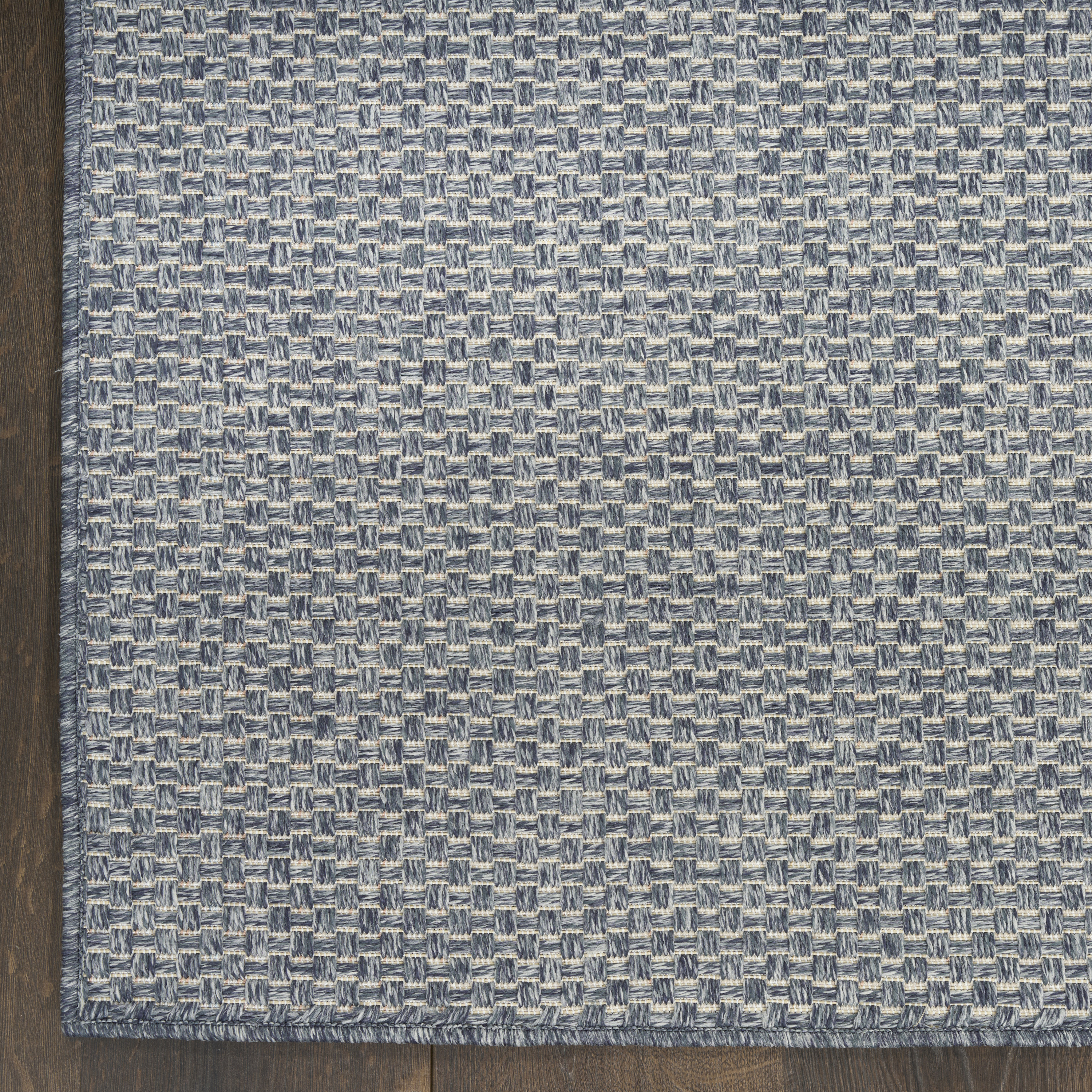 Nourison Tulum 3' x 5' Denim Outdoor Rug