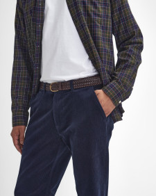 Stretch Cord Tailored Trousers Classic Navy