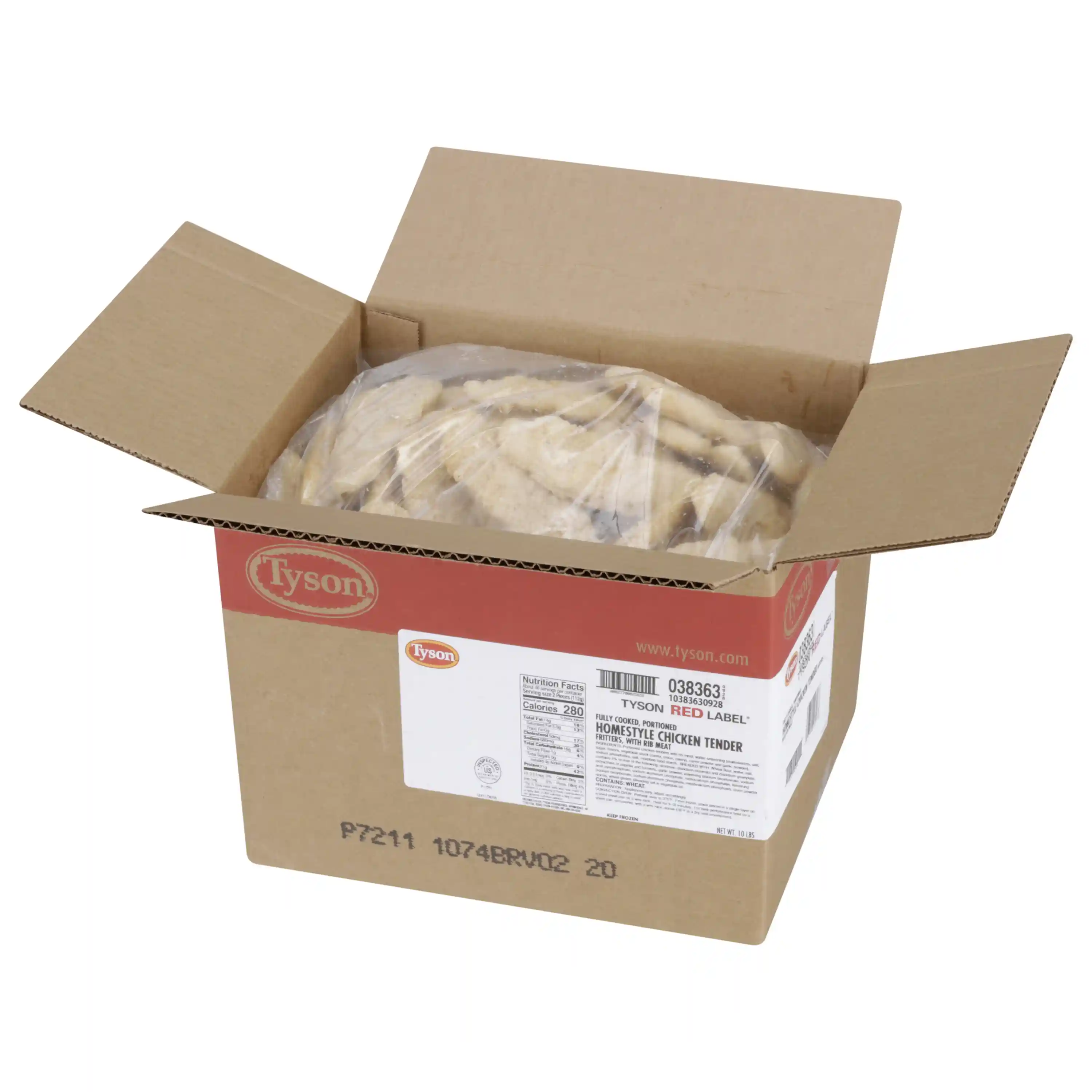 Tyson Red Label® Fully Cooked Homestyle Select Cut Chicken Tender Fritters _image_5