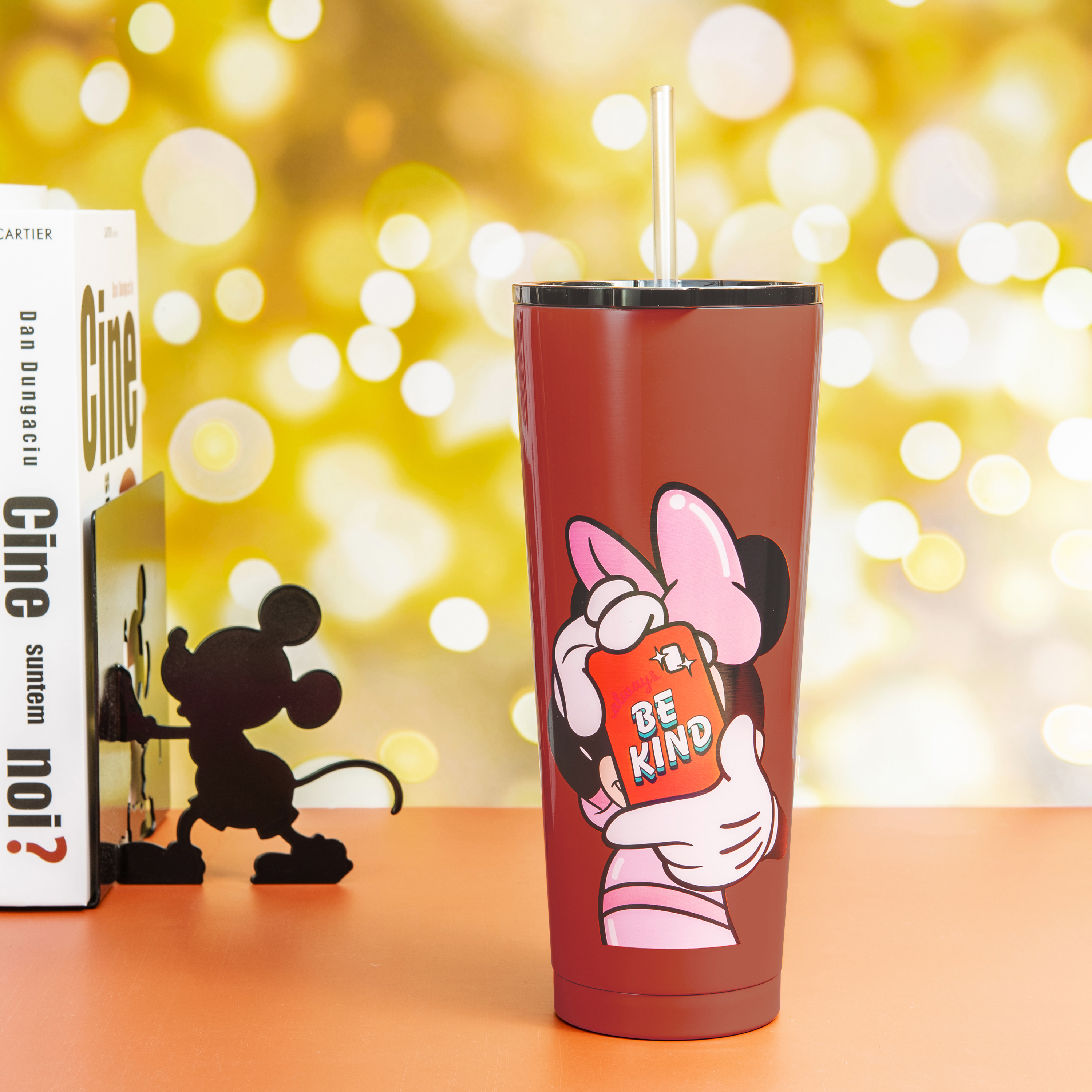 Disney 25 ounce Reusable Water Bottle, Minnie Mouse (Be Kind) slideshow image 3