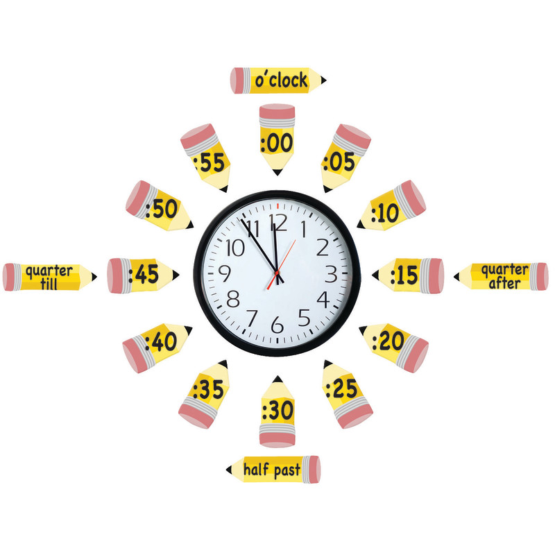 Telling Time Bulletin Board Set