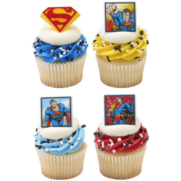 Superman™ Cupcake Rings