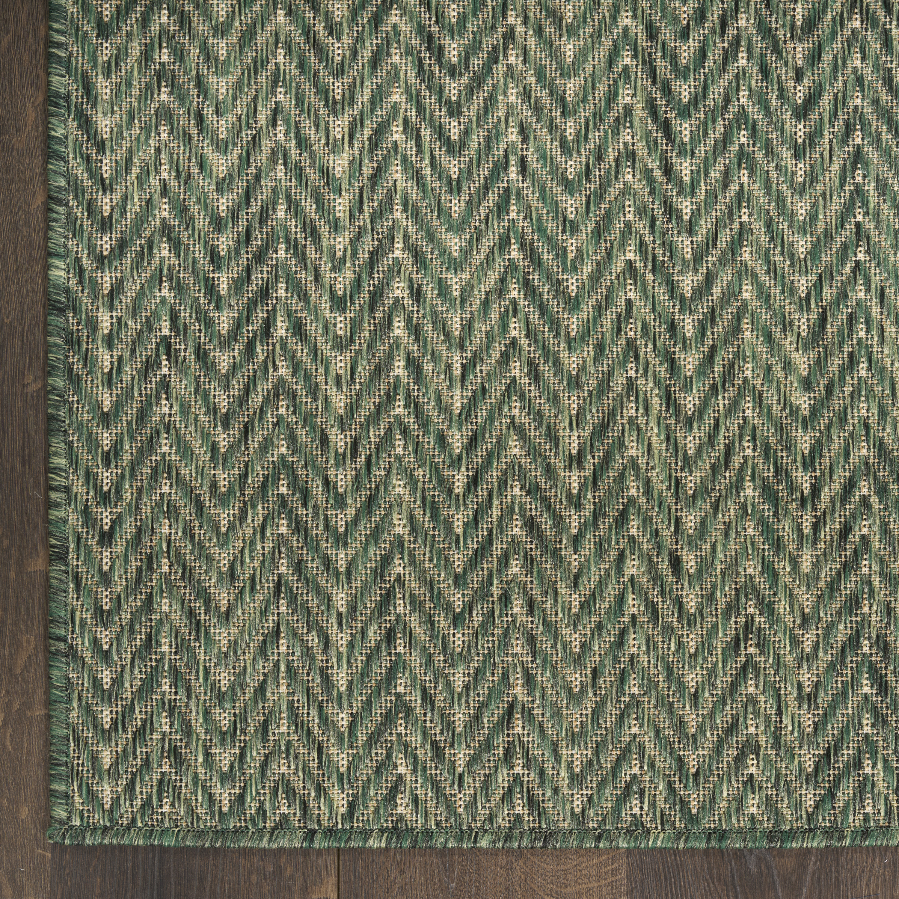 Nourison Horizon Indoor/Outdoor 8' x 10' Green Modern Rug