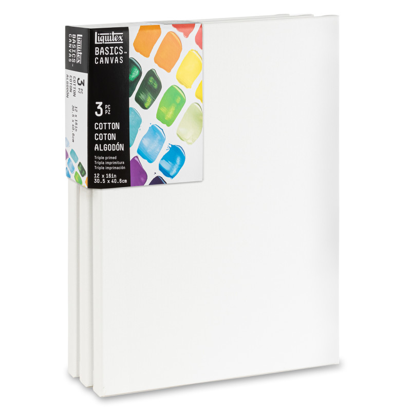 BASICS Cotton Canvas, 12x16 in, Set of 3