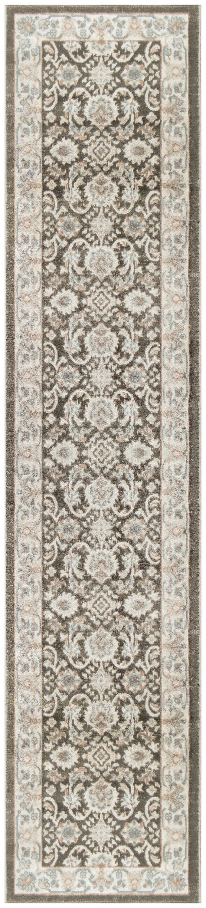 Nourison Serenity Home 2'2" x 7'6" Ivory Grey Blue Vintage Indoor Rug