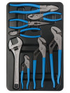 GS-27 8PC Straight Jaw Pliers Set with Wrench