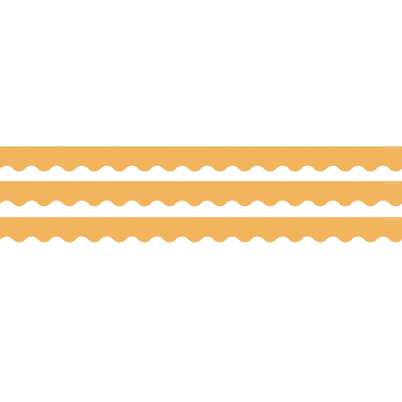 Golden Sun Scalloped Border Trim, 35 Feet Per Pack, 3 Packs