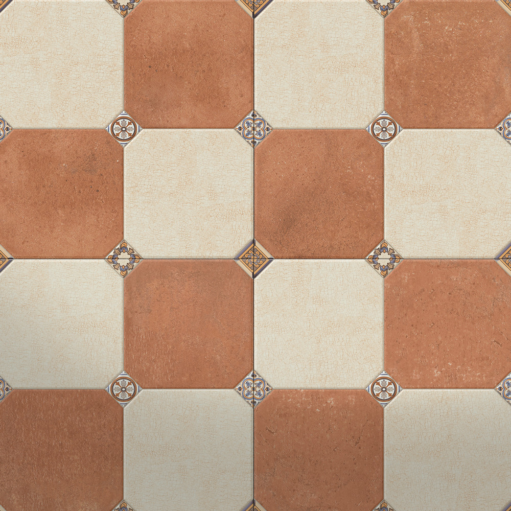 Manises Decor Mix 13-1/8 in. x 13-1/8 in. Porcelain Floor and Wall Tile