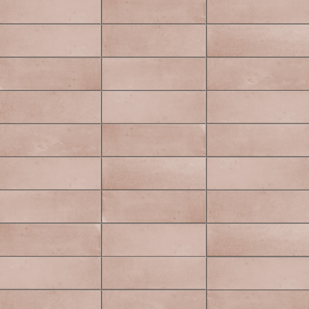 Coco Matte Orchard Pink 2x5.88 Rectangle Porcelain Floor and Wall Digital Pattern