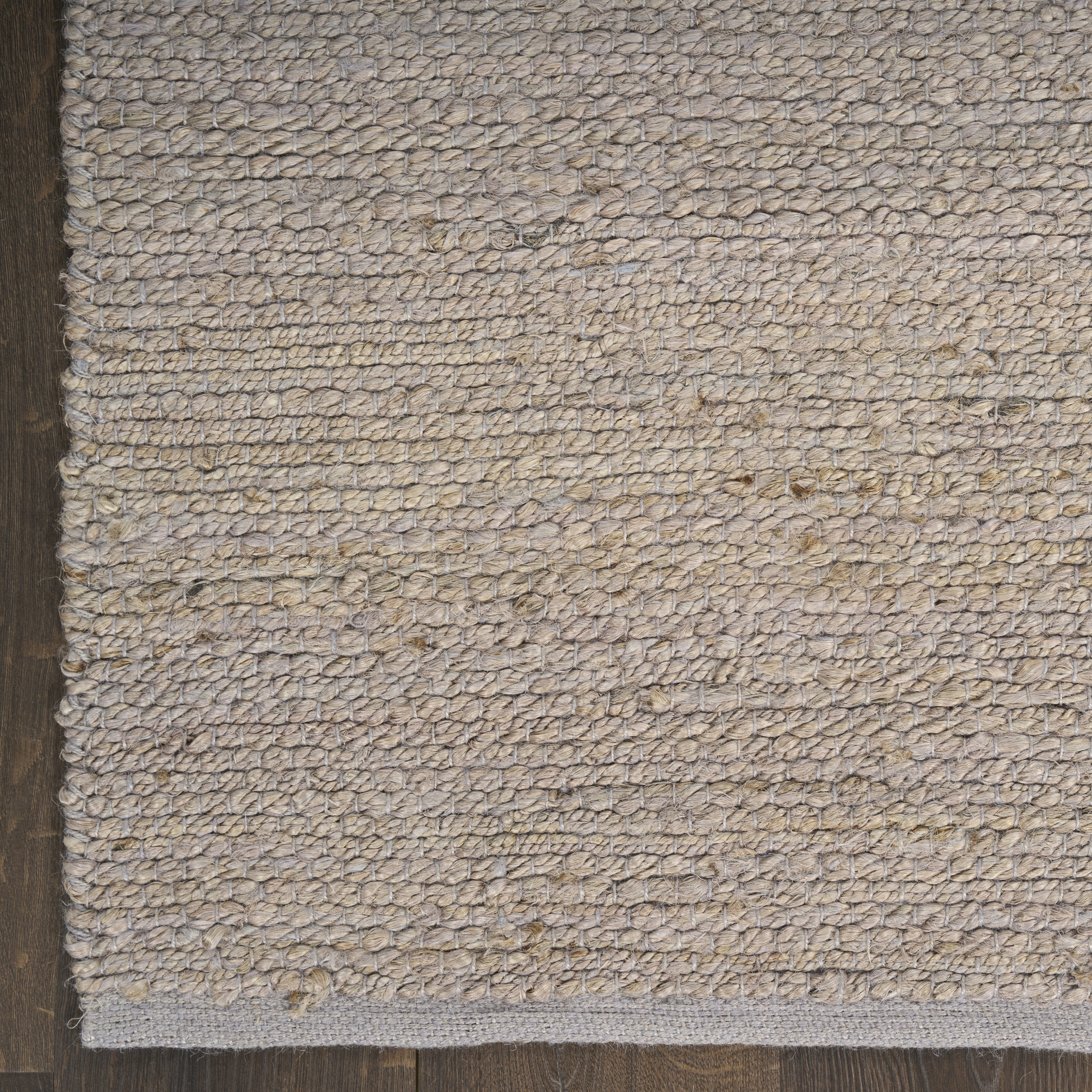 Nourison Natural Jute 6' x 9' Grey Farmhouse Indoor Rug