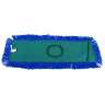 Impact, Layflat, Microfiber Hook & Loop Dust Mop With Fringe, 24"W, Gray/Green