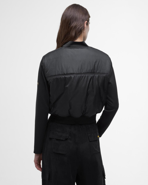 Emerson Quilted Bomber Jacket Classic Black