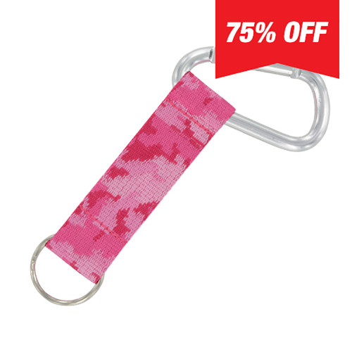 Carabiner Strap (Pink Camo) 6 Pack