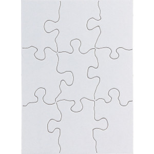 Compoz-A-Puzzle&reg;, 4" x 5-1/2" Rectangle, 9 Pieces, 24 Puzzles